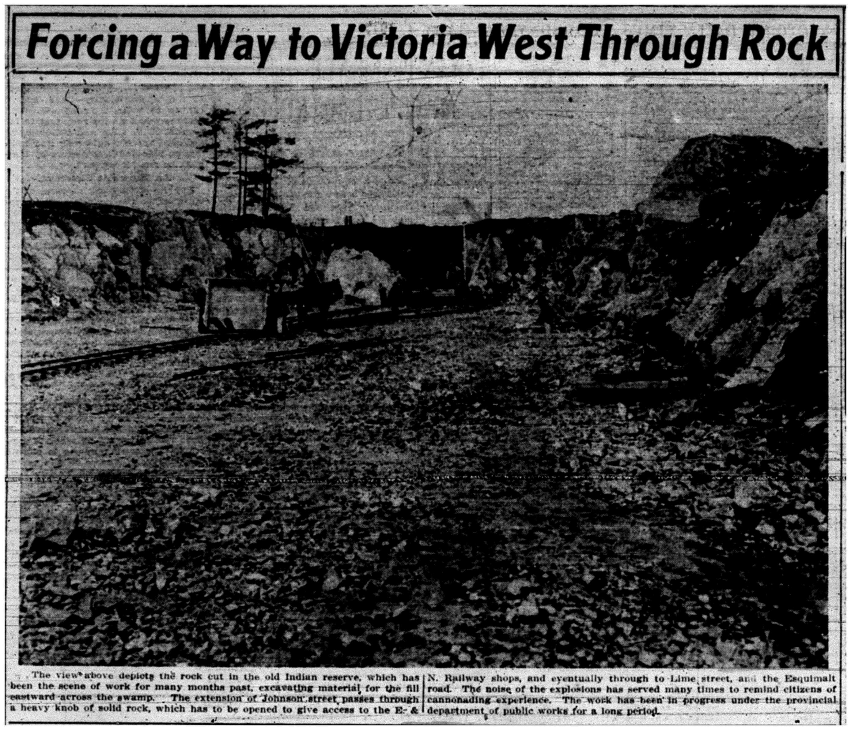 "Forcing a Way to Victoria West Through Rock"
