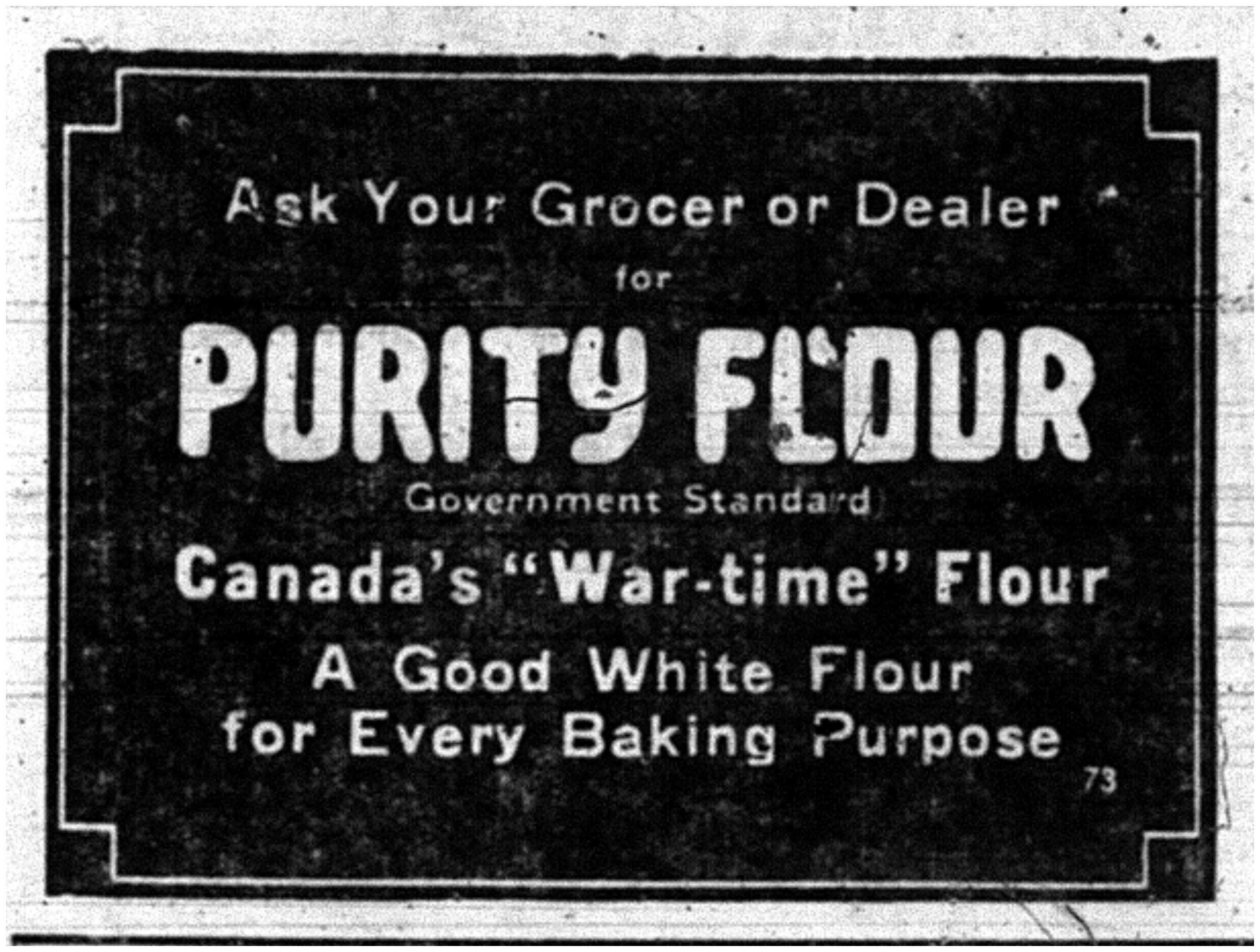 "Canada's 'War-Time' Flour"