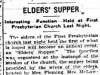 "Elders' Supper"