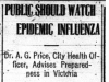 "Public Should Watch Epidemic Influenza"