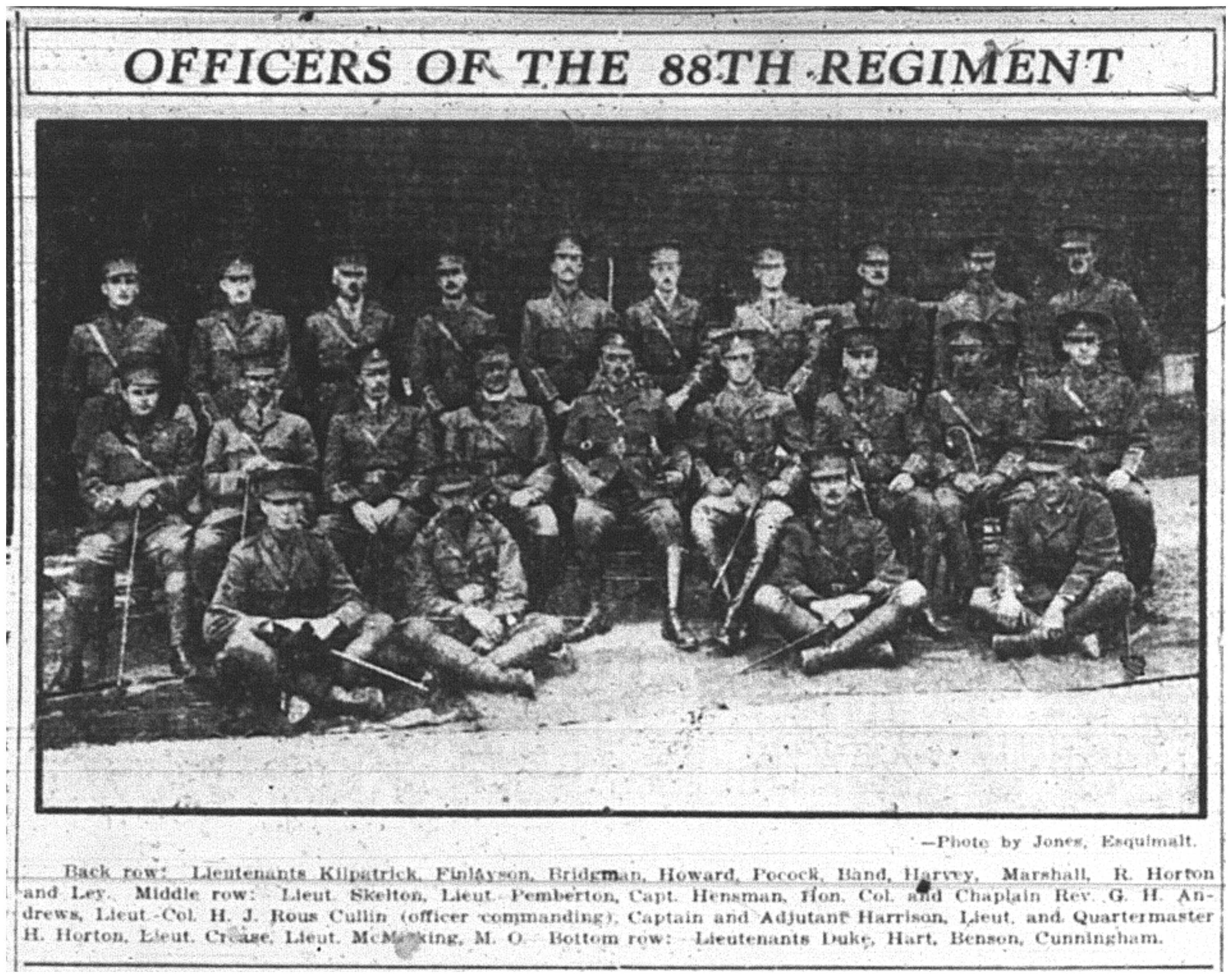 Officers of the 88th Regiment