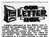 Letter Against Day, Unions