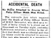 Accidental Death Report