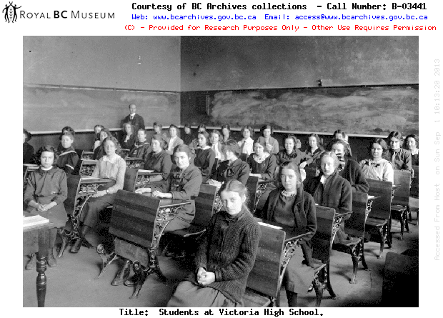 Students at Victoria High School