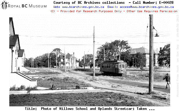 Willows School and Uplands Street Car