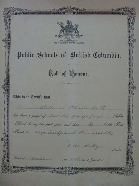 The George Jay School Honour Roll