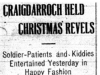 "Craigdarroch Held Christmas Revels"