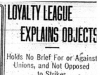 "Loyalty League Explains Objects"