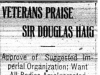 "Veterans Praise Sir Douglas Haig"