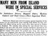 "Many Men From Island Were In Special Services"