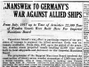 "An Answer To Germany's War Against Allied Ships"