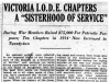 "Victoria I.O.D.E. Chapters A "Sisterhood of Service"
