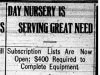 "Day Nursery is Serving Great Need"