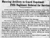 "Manning Artillery to Guard Esquimalt - Fifth Regiment Ordered for Service"
