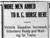 "More Men Added to B.C. Horse Here"