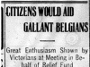 "Citizens Would Aid Gallant Belgians"