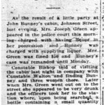 A description of an alcohol possession case in Police Court during the prohibition years. Source: Victoria Daily Times.  Date:  January 16 1920, page 9. 